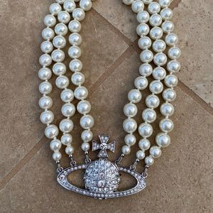 Vivienne Westwood Triple Pearl Necklace